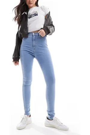 Dr Denim Solitaire high waist super skinny jeans in beck pale plain wash