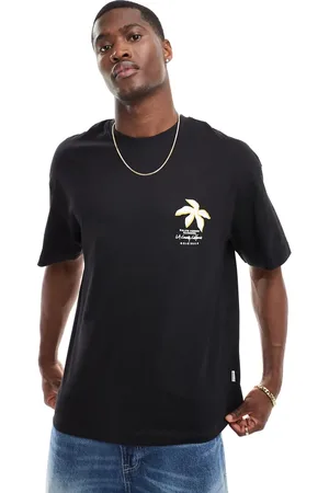 JACK & JONES Oversized t-shirt with 3d flower print in