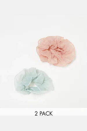 MANGO 2 pack tulle hairband in and pink