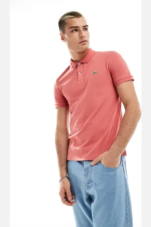 Lacoste Logo polo shirt in salmon pink