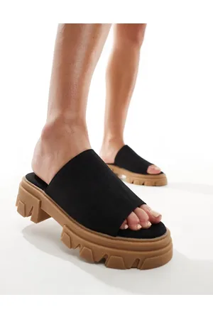 London Rebel Chunky mule sandals in