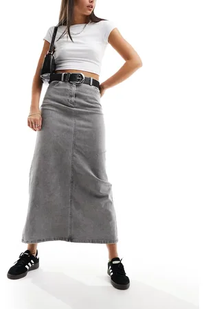 VERO MODA Denim maxi skirt in washed