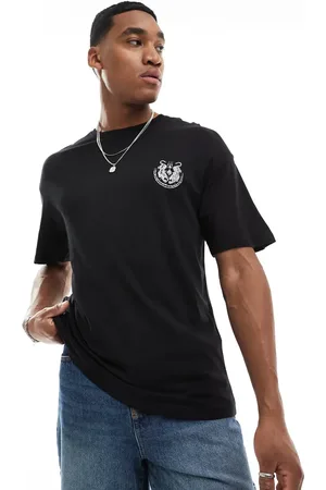 JACK & JONES Oversized t-shirt with tiger back print in