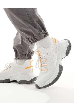 ASOS Chunky knitted trainers in and orange