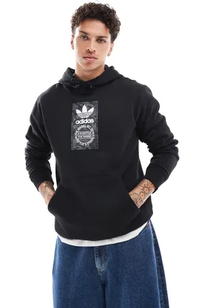 adidas Hoodie in with camo detail