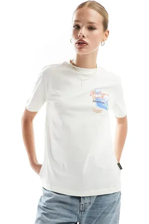 Napapijri Yukon short sleeve t-shirt in cream