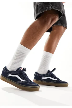 Vans Rowley Classic gum sole trainers in navy