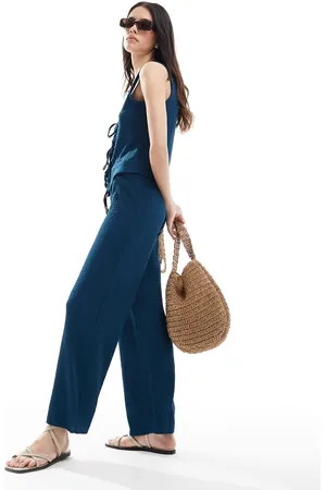 VERO MODA Textured jersey trouser co-ord in