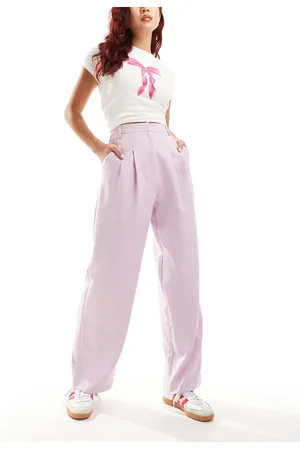 Miss Selfridge Tailored wide leg trouser in lilac