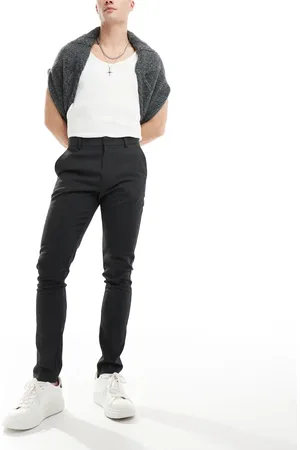 ASOS Smart new skinny fit trousers in charcoal