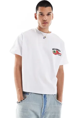 Reclaimed Cropped boxy t-shirt with chilli print in