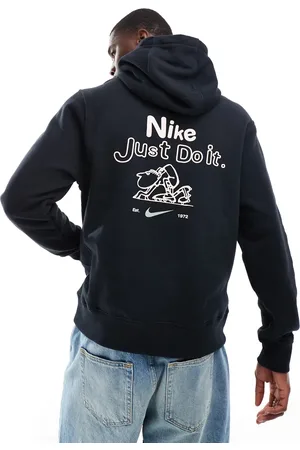 Nike Club graphic back print hoodie in