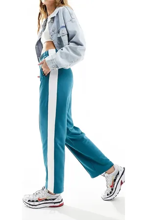 Tommy Hilfiger Co-ord varsity sport track pants in teal