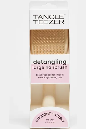 Tangle Teezer The Large Wet Detangler Straight - Curly Hairbrush - Vanilla Latte