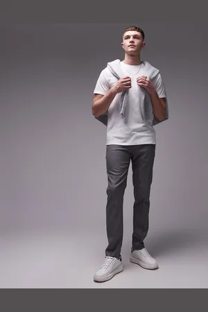 Topman Stretch skinny trousers in