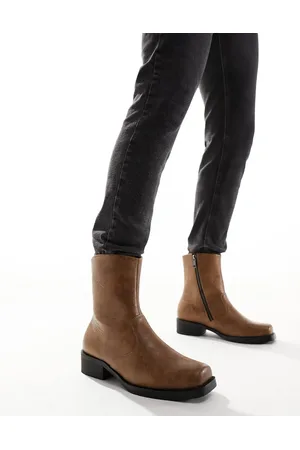 Koi Footwear KOI The Cavalry Mens Heeled Cowboy Boots In Vintage