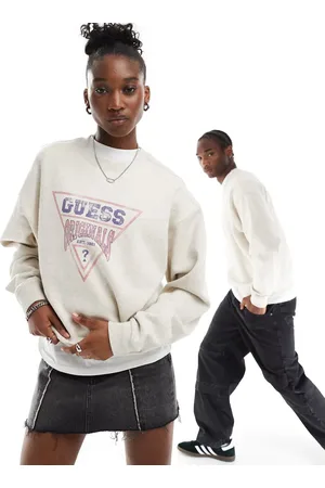 Guess Unisex vintage logo sweatshirt in heather