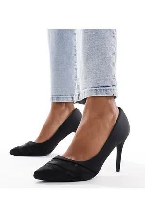 New Look Satin mesh court heeled shoes in