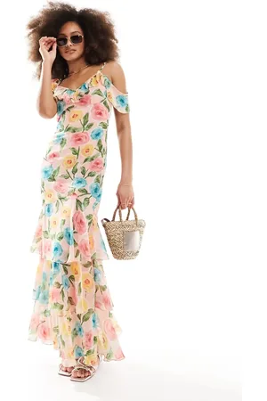 Style Cheat Ruffle detail cami dress in floral