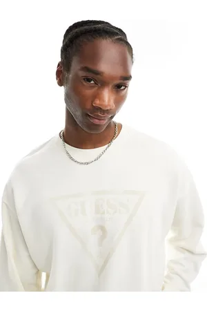 Guess Unisex sweatshirt in off with vintage logo