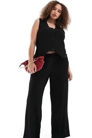 VERO MODA Plisse wide leg trouser co-ord in