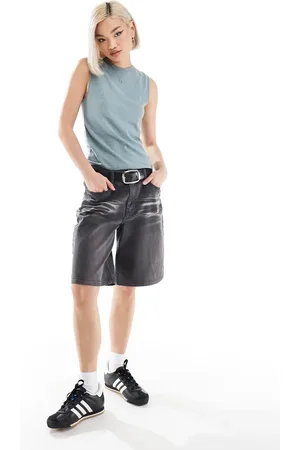 Weekday Linen blend tank top in dusty
