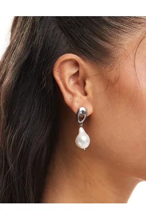 DesignB London Teardrop pearl earrings in
