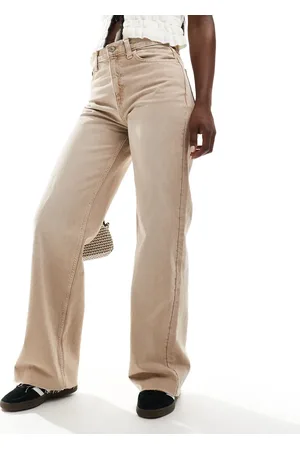 MANGO Straight leg jeans in washed