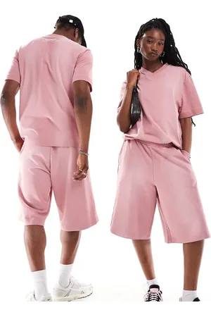COLLUSION Unisex v neck skate t-shirt co-ord in washed