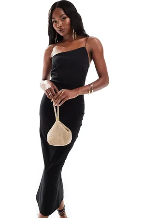 Vesper One shoulder bodycon midaxi dress in