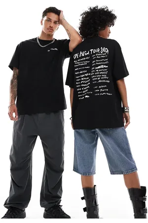 Weekday Unisex oversized t-shirt with tour poster graphic print in exclusive at ASOS