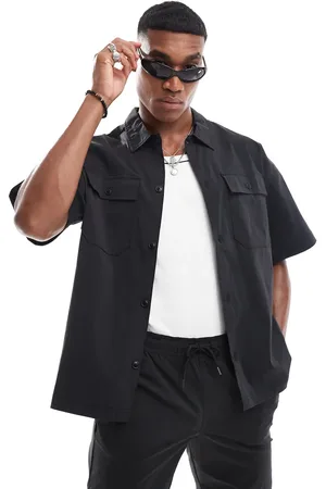 JACK & JONES Co-ord oversized nylon utility pocket shirt in