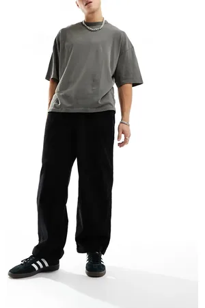 Pull&Bear Cord wide leg trouser in