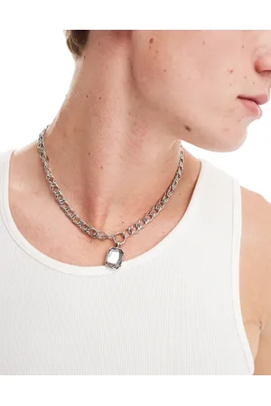Icon Brand Stone pendant curb necklace in