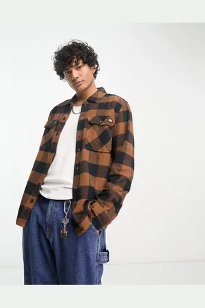 Dickies New sacramento shirt in brown and check