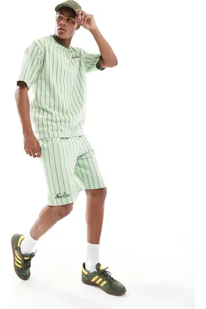 New Era Pinstripe shorts in