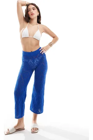 Stradivarius Cropped crochet trouser in