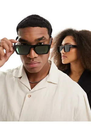 Spitfire Cut eighty nine rectangle sunglasses in with green lens