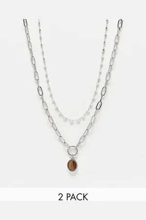 Reclaimed Unisex 2 row necklace with chain