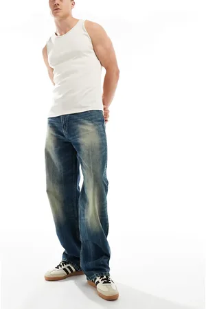 Weekday Galaxy loose fit baggy jeans in heavy wash
