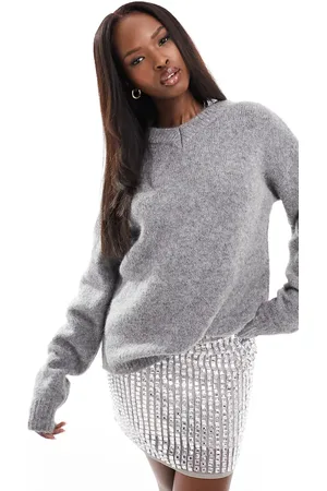 NA-KD X Claire Rose wool blend v neck sweater in