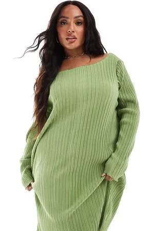 VERO MODA Plisse mini dress with fluted sleeve in mid