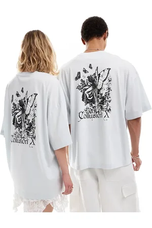 COLLUSION Unisex fairy back graphic t-shirt in