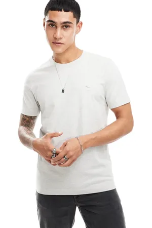 Abercrombie & Fitch Elevated icon logo t-shirt in marl