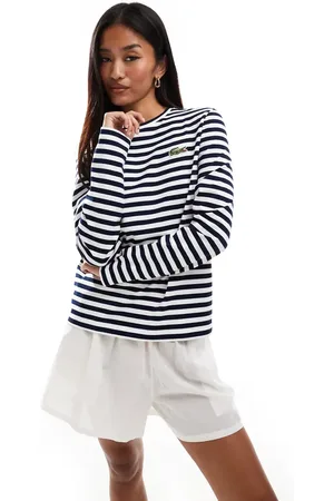 Lacoste Stripe long sleeve t-shirt in