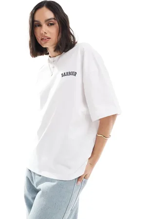 Barbour Oversized logo t-shirt in