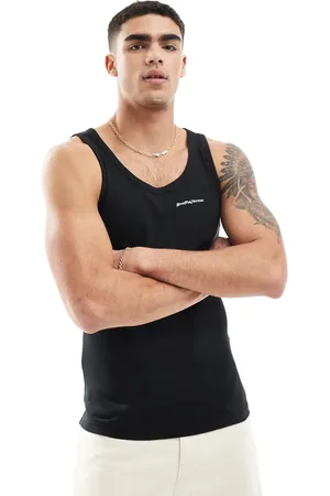 Good For Nothing Ribbed branded vest in