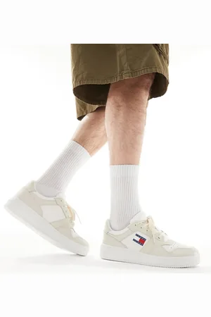 Tommy Hilfiger Retro basket essential trainers in off