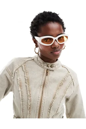 COLLUSION Sunglasses with frame and yellow lens