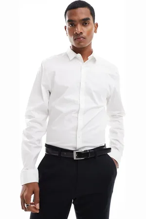 New Look Long sleeve poplin shirt in